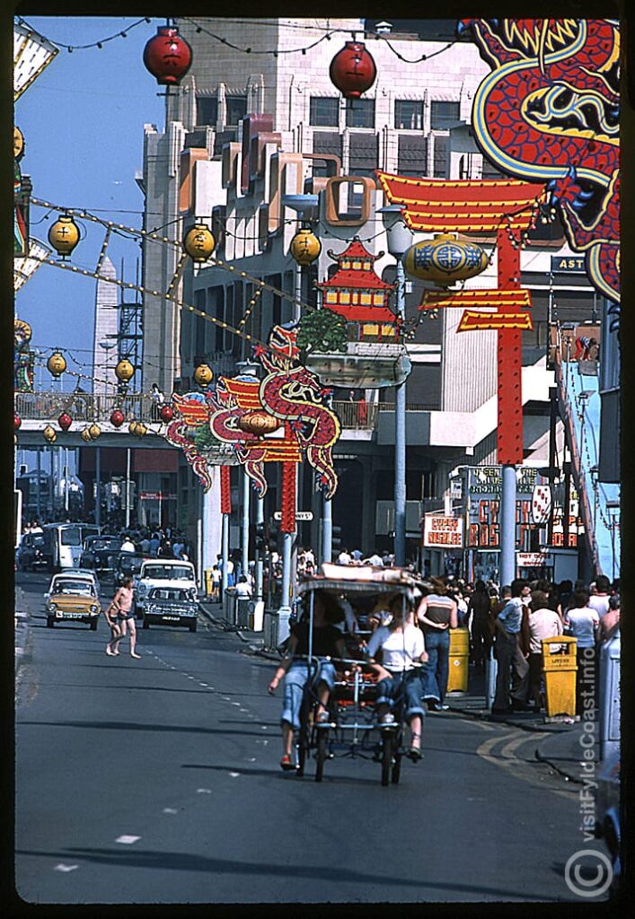 Oriental Blackpool Illuminations theme in the 1970s