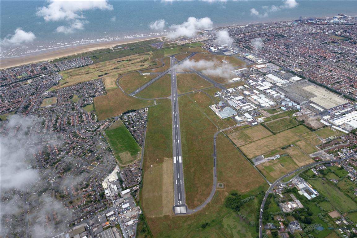 Aerial View of Blackpool Airport, 2019