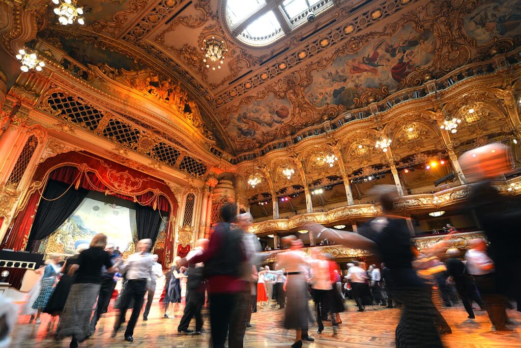 Ballroom dancing with Strictly Come Dancing at Blackpool Tower Ballroom