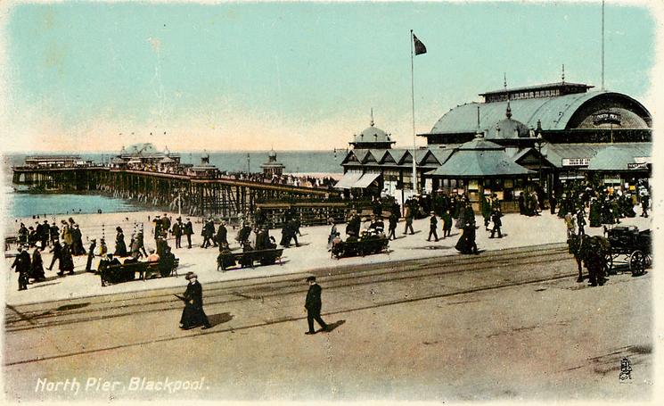 History of Blackpool North Pier in 1915, Tuck Postcards