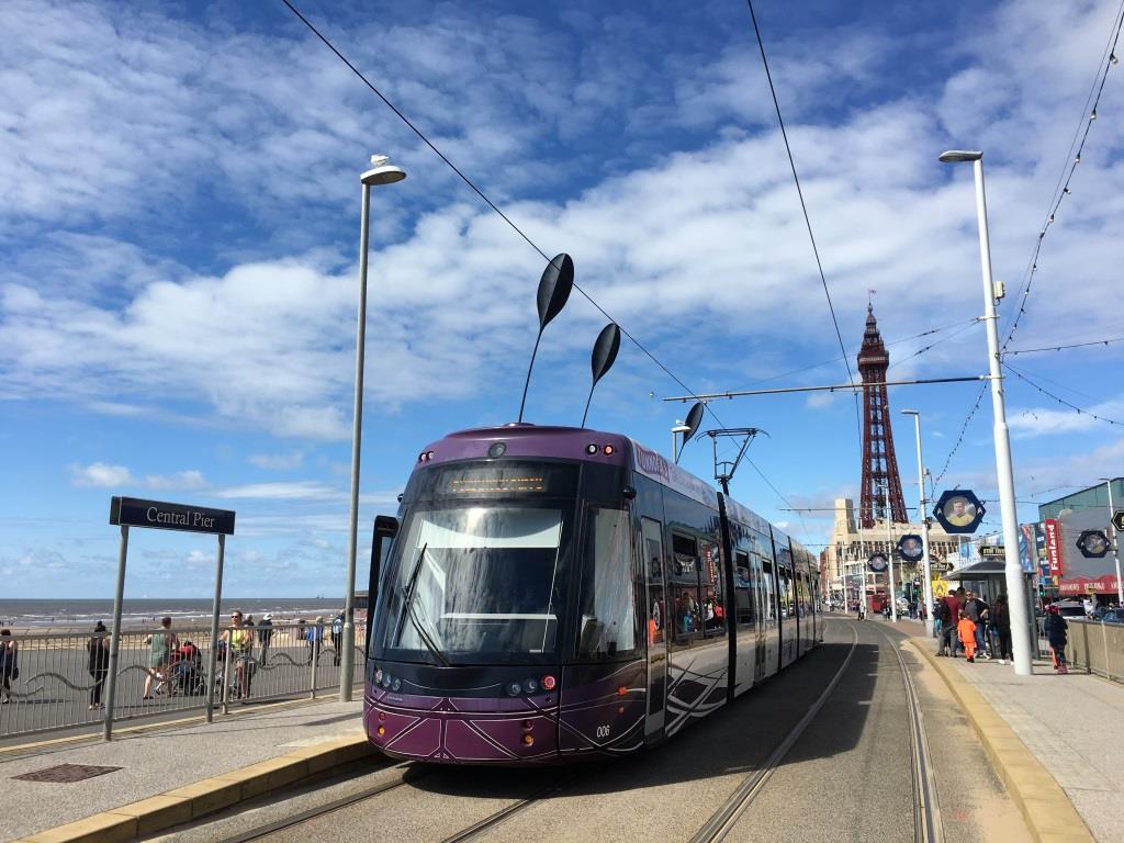 Catch one of the new Blackpool Trams along the seafront