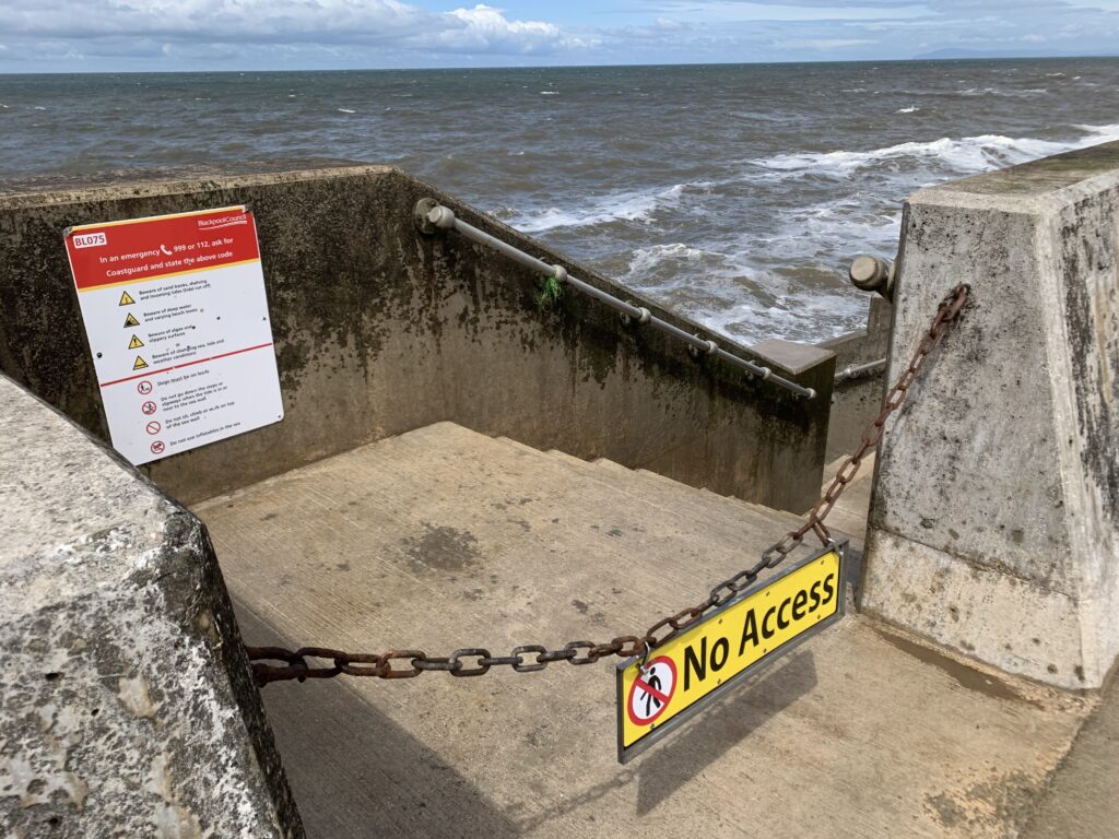 Heed the 'No Access' signs at high tide
