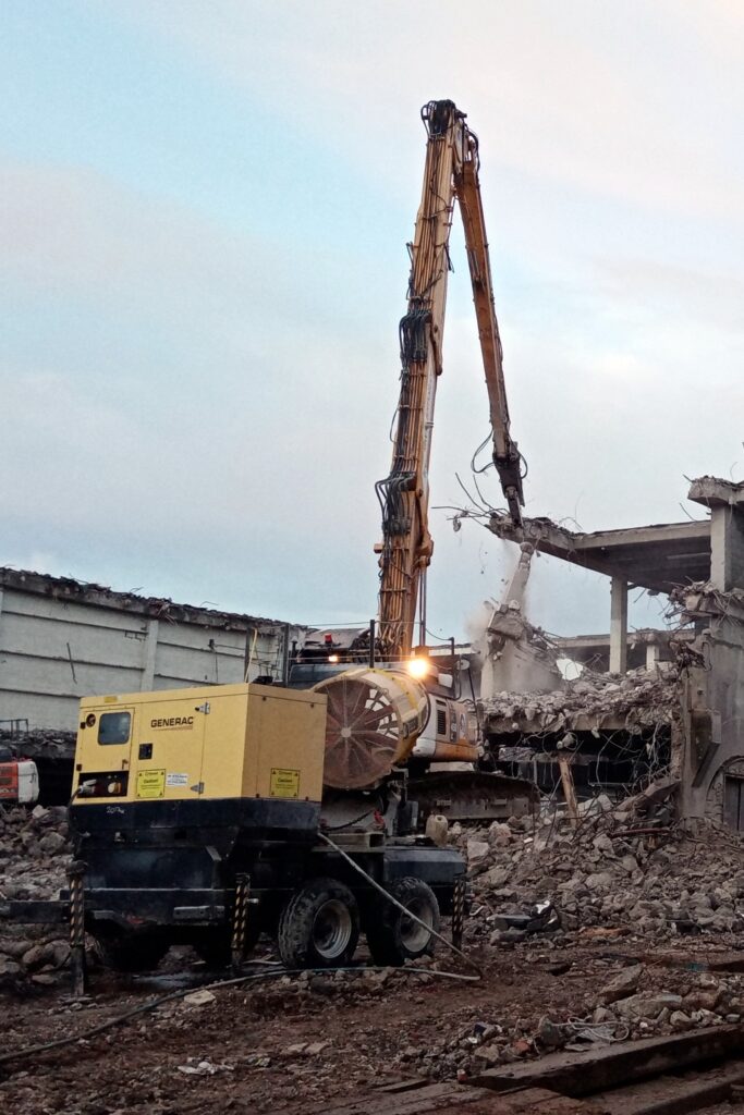 Demolition of Wilkinson's Blackpool. Photo: Barrie C Woods