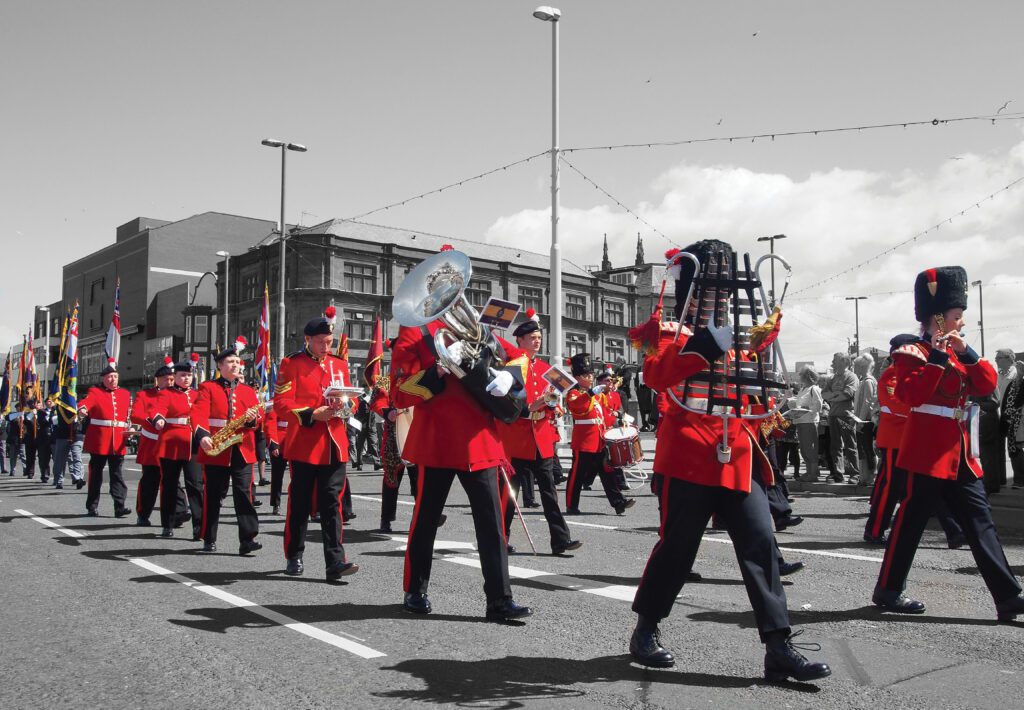 Sunday morning Armed Forces service and parade. Photo: VisitBlackpool