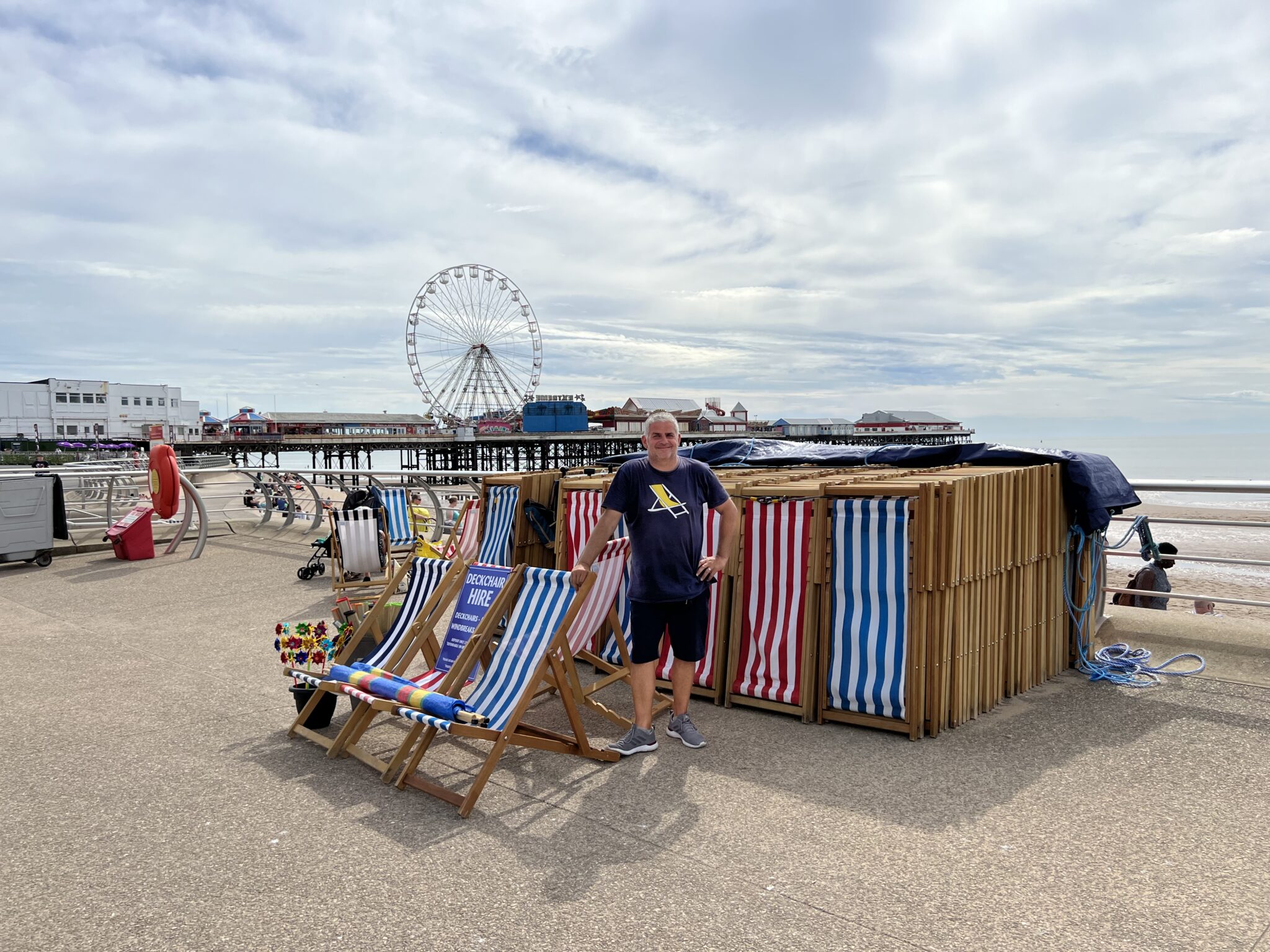 Deckchairs in Blackpool
