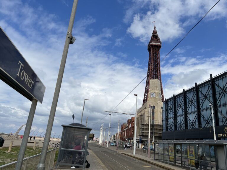 Blackpool Tower tram stop